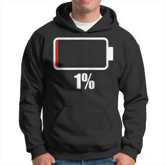Battery 1 [1 Remaining] Battery Dead Battery Low Hoodie - Thegiftio UK